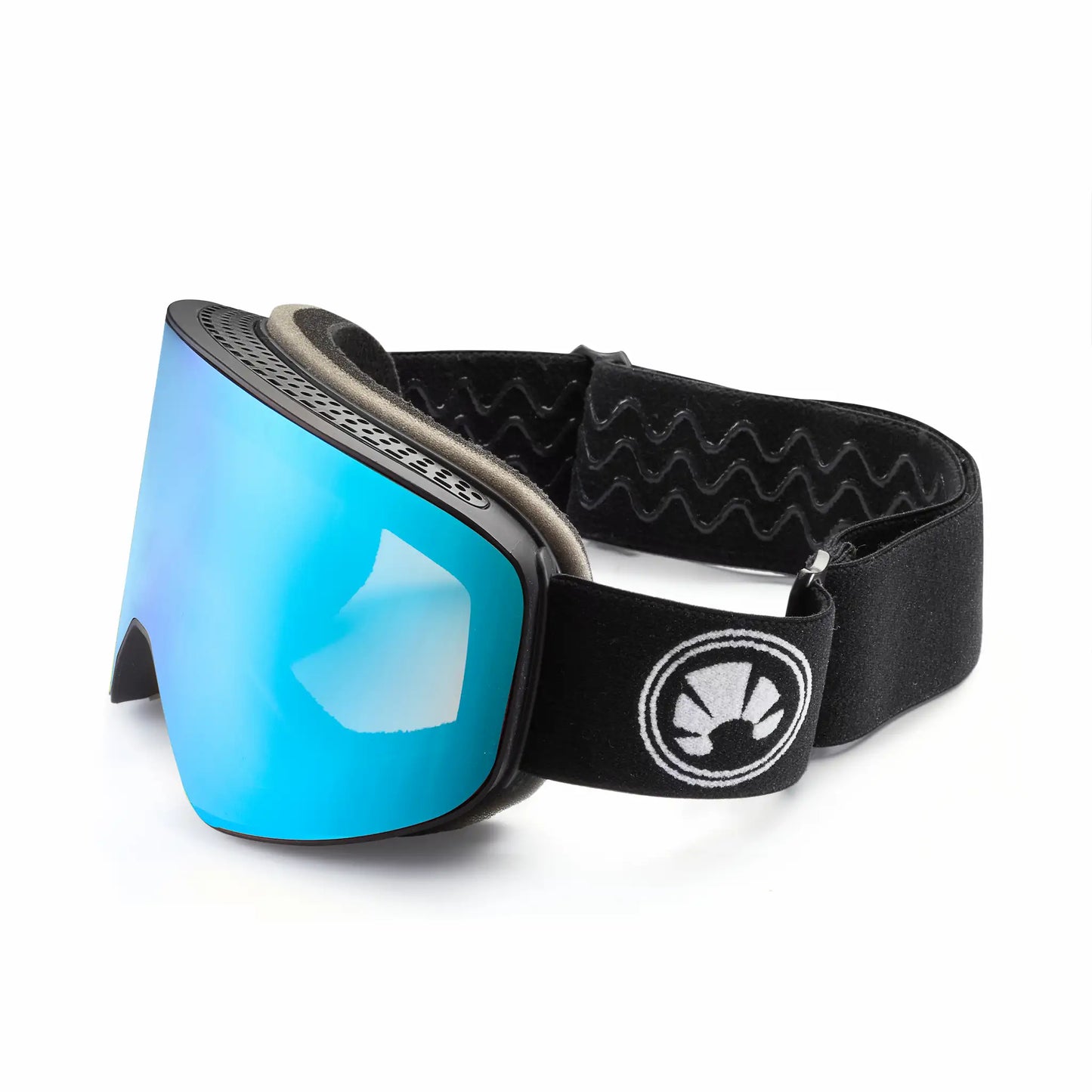 Bakedsnow blue frameless snowboard goggles