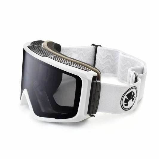 bakedsnow magnetic snowboard goggles with a black lens