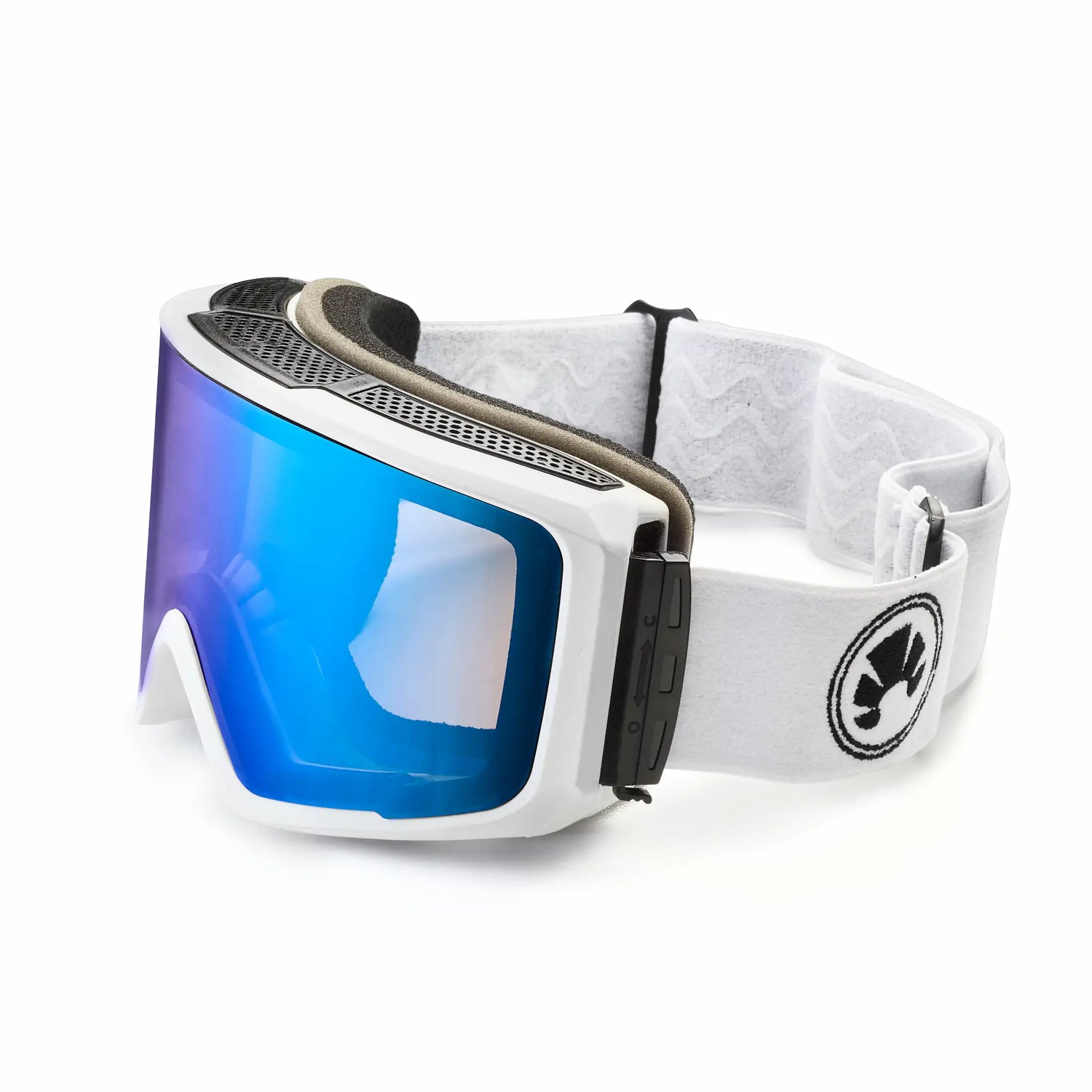 bakedsnow snowboard goggles with magnetic blue lens