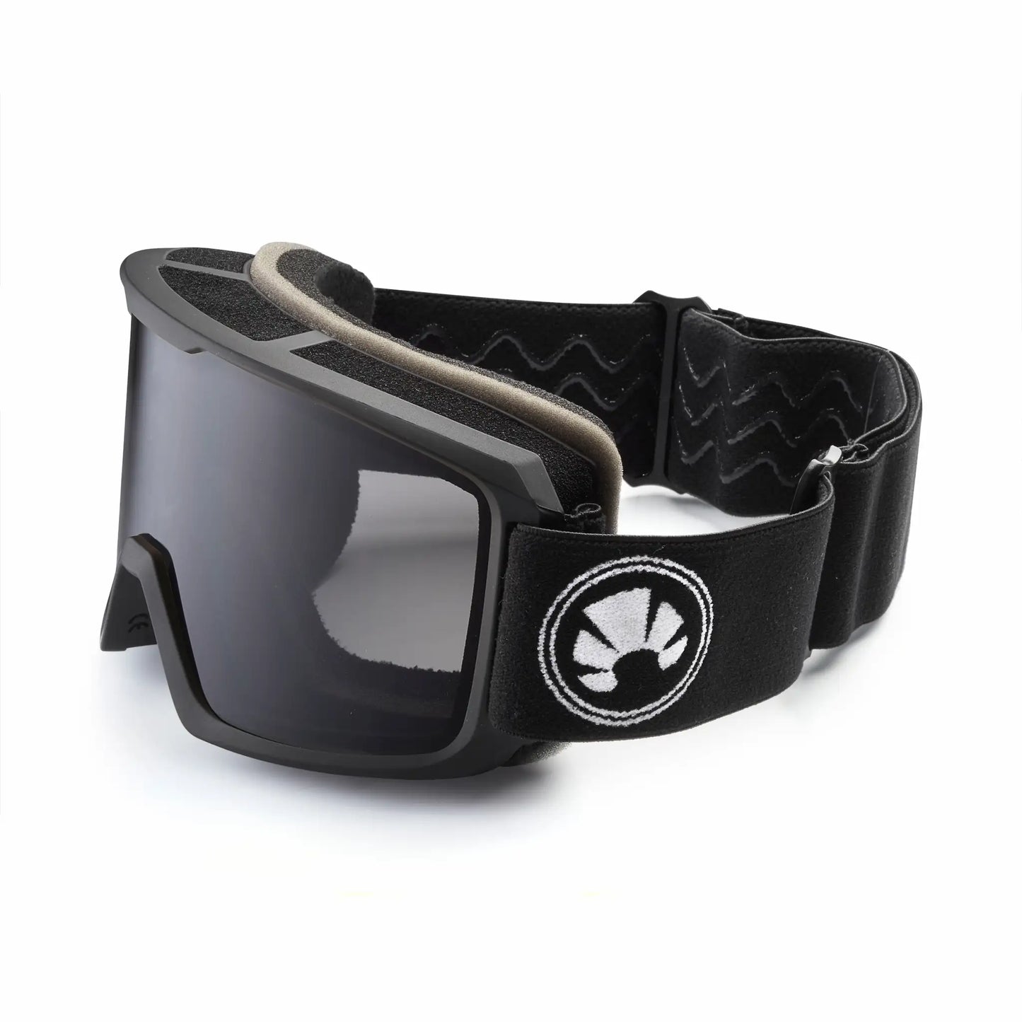 Bakedsnow framed snowboard goggles with black lenses 